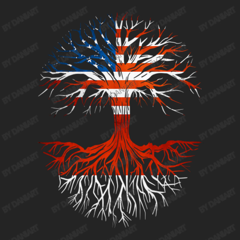 American Grown Indonesian Roots Tree Indonesia Flag Usa Flag 3/4 Sleeve Shirt | Artistshot