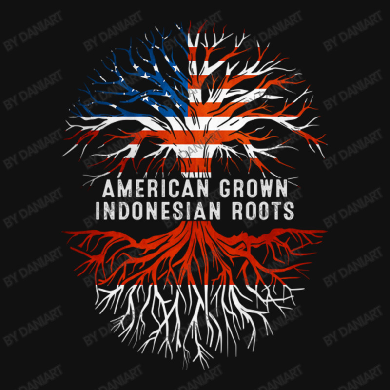 American Grown Indonesian Roots Tree Indonesia Flag Usa Graphic T-shirt | Artistshot