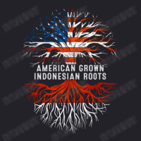 American Grown Indonesian Roots Tree Indonesia Flag Usa Unisex Sherpa-lined Denim Jacket | Artistshot