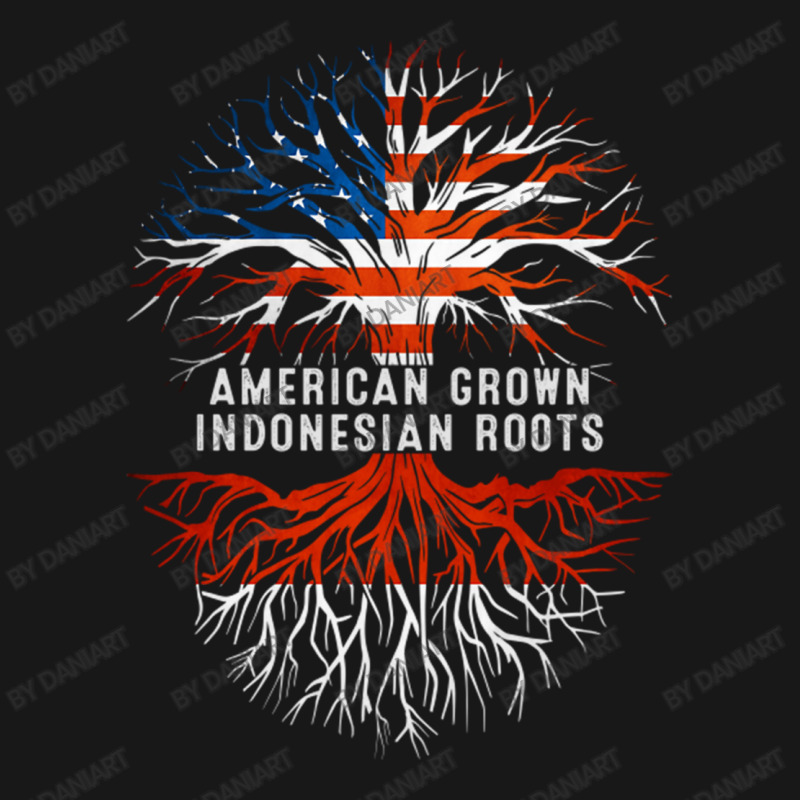 American Grown Indonesian Roots Tree Indonesia Flag Usa Flannel Shirt | Artistshot