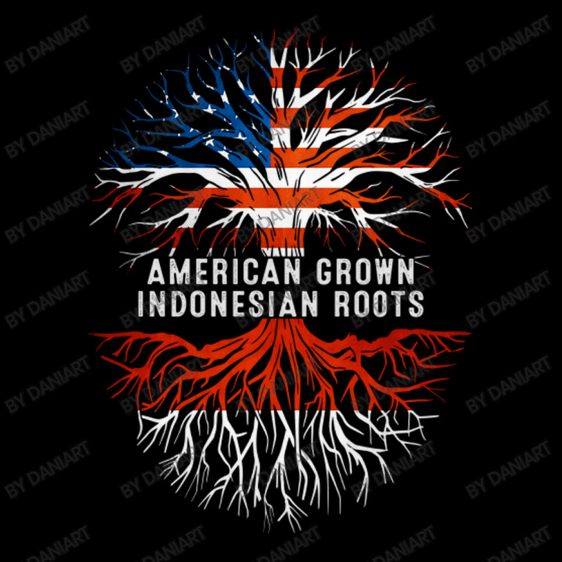 American Grown Indonesian Roots Tree Indonesia Flag Usa Pocket T-shirt | Artistshot