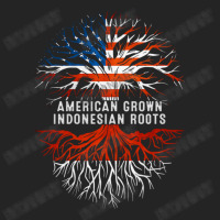 American Grown Indonesian Roots Tree Indonesia Flag Usa 3/4 Sleeve Shirt | Artistshot