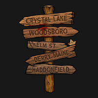 Horror Movie Locations Signs Flannel Shirt | Artistshot