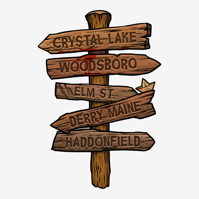 Horror Movie Locations Signs Classic T-shirt by madireciskeg | Artistshot