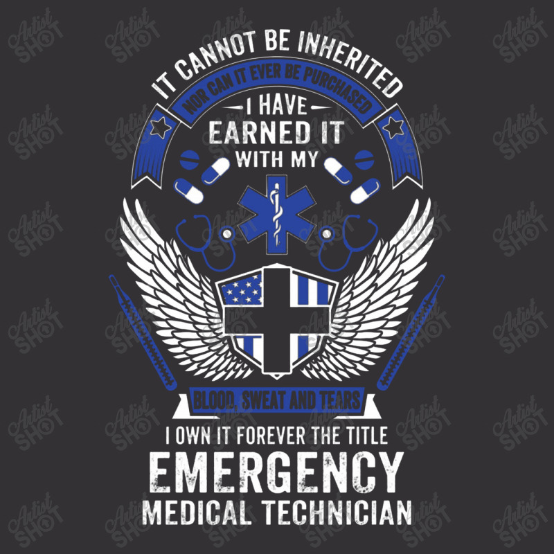 Forever The Title Emergency Medical Technician Vintage Hoodie | Artistshot