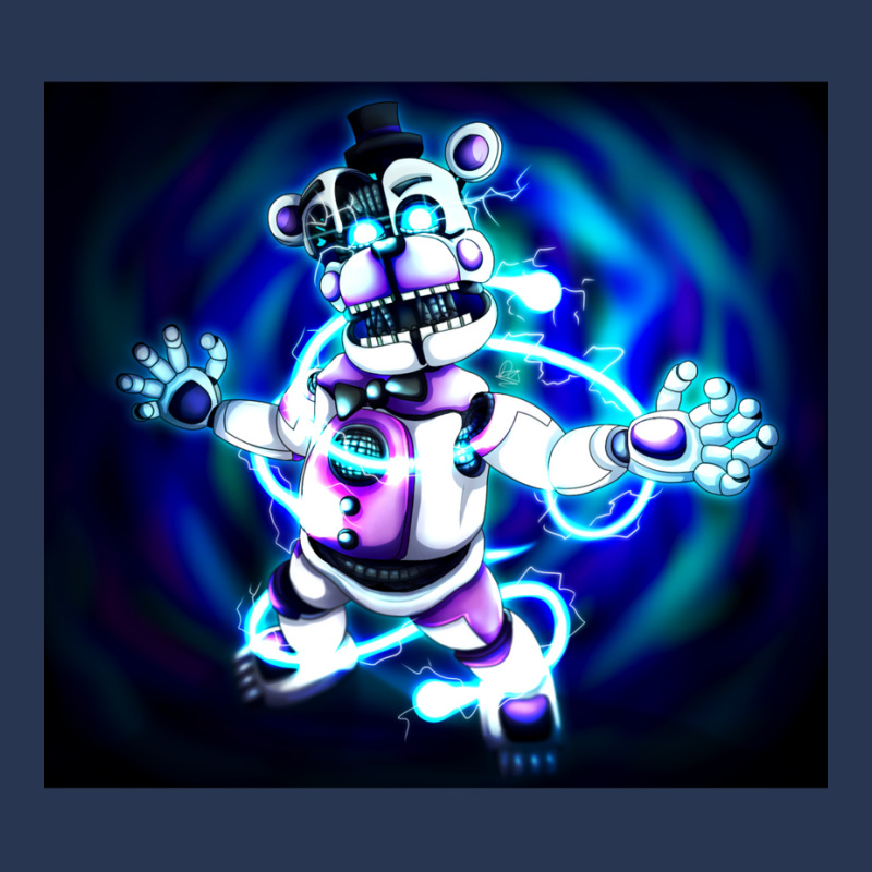 Electrical Funtime Freddy (w Background) Men Denim Jacket by coguaergina9 | Artistshot