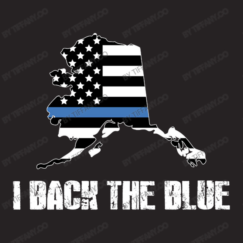 Alaska Police Appreciation Thin Blue Line I Back The Blue Vintage Cap by tiffany.co | Artistshot