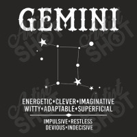 Gemini Zodiac Sign Ladies Fitted T-shirt | Artistshot