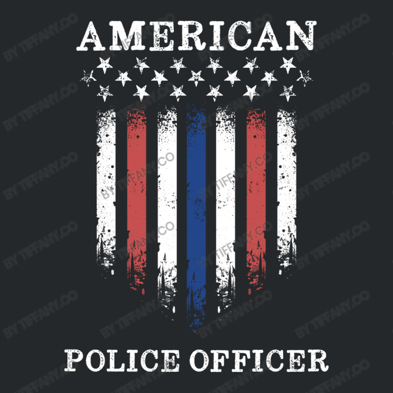 Police Officer Law Enforcement Thin Blue Line Crewneck Sweatshirt by tiffany.co | Artistshot