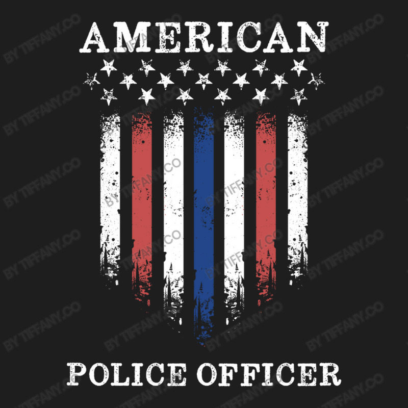 Police Officer Law Enforcement Thin Blue Line Classic T-shirt by tiffany.co | Artistshot