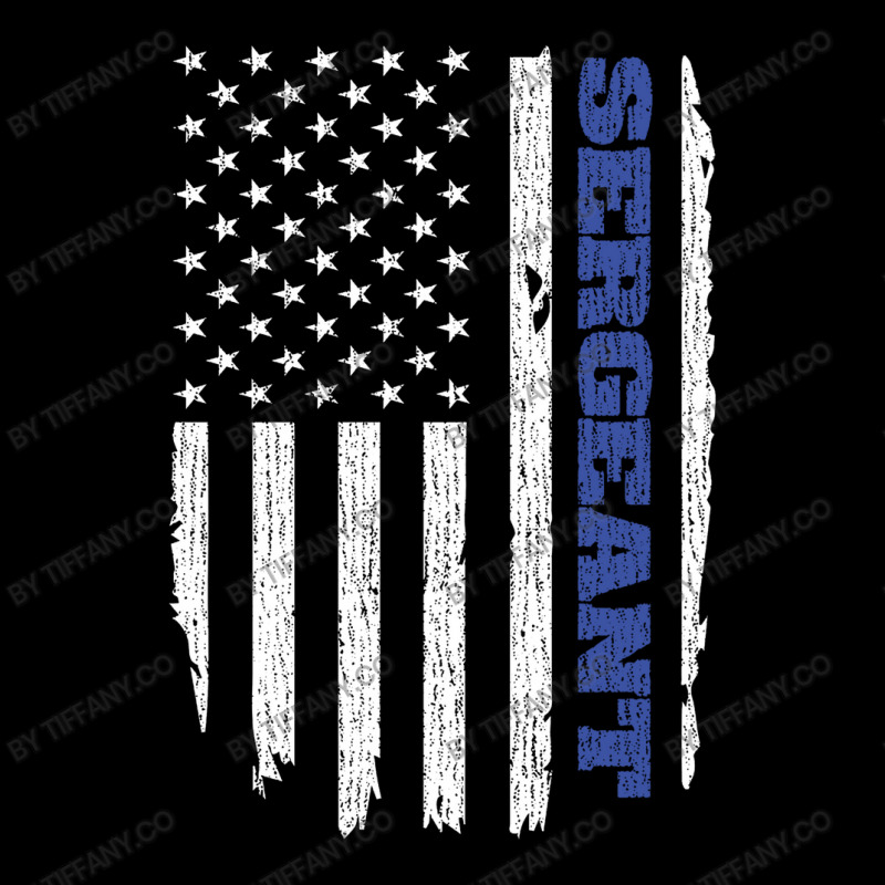 Police Sergeant Thin Blue Line American Flag Usa Fleece Short by tiffany.co | Artistshot