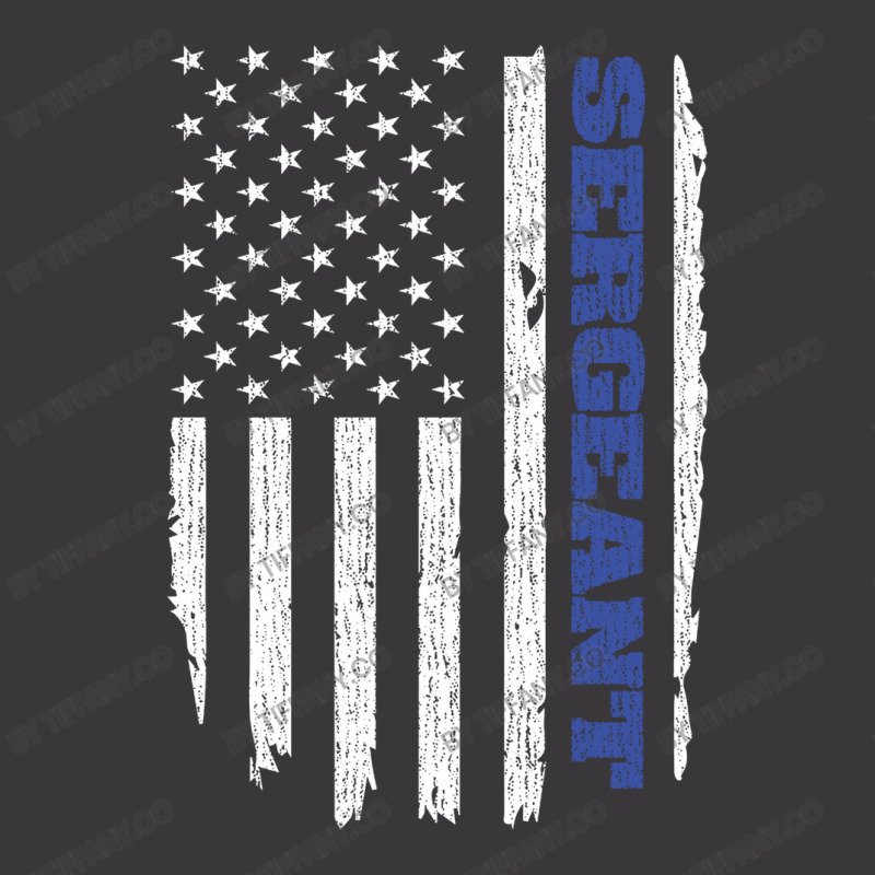 Police Sergeant Thin Blue Line American Flag Usa Ladies Curvy T-Shirt by tiffany.co | Artistshot