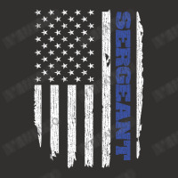 Police Sergeant Thin Blue Line American Flag Usa Champion Hoodie | Artistshot