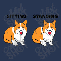 Corgi Sitting And Standing Ladies Denim Jacket | Artistshot