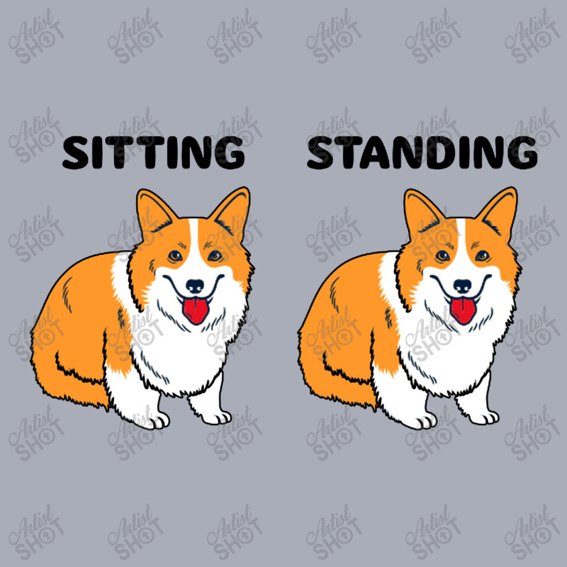 Corgi Sitting And Standing Tank Dress by Brownbubbles | Artistshot