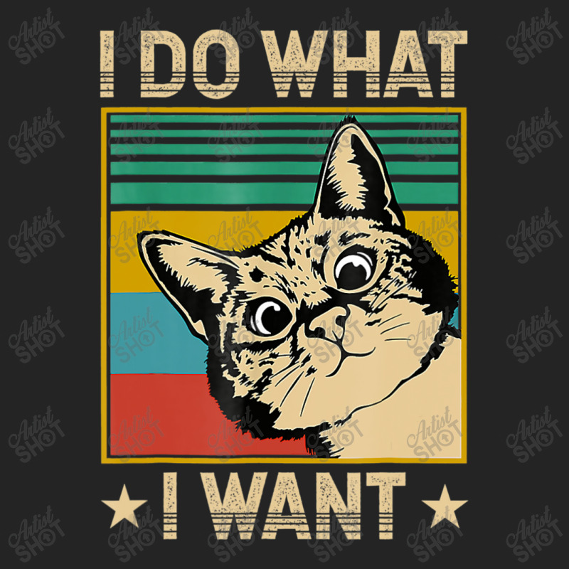 Vintage Cat I Do What I Want Cat Cat Lover 3/4 Sleeve Shirt by namnguyen | Artistshot