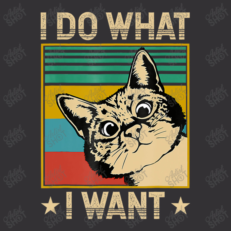 Vintage Cat I Do What I Want Cat Cat Lover Vintage Short by namnguyen | Artistshot