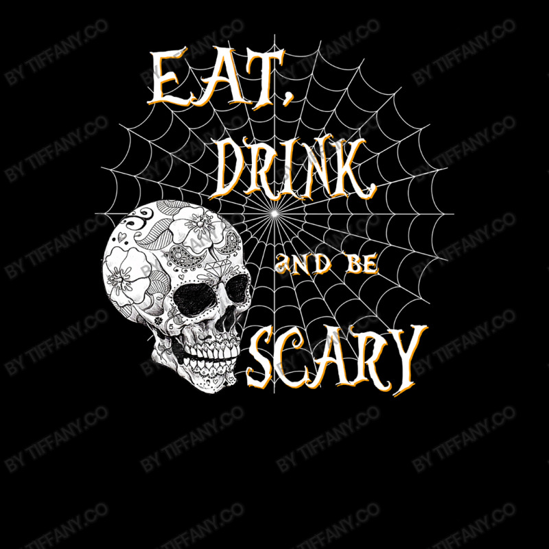 Eat Drink And Be Scary Skull And Cobweb Halloween Youth Jogger by tiffany.co | Artistshot