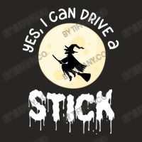 Halloween Shirt Yes I Can Drive A Stick Ladies Fitted T-shirt | Artistshot