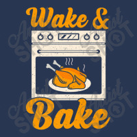 Wake Bake Turkey Feast Meal Dinner Chef Thanksgiving Ladies Denim Jacket | Artistshot