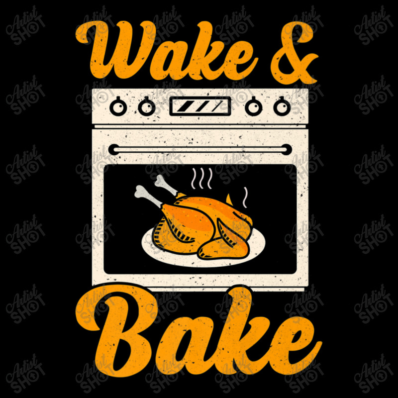 Wake Bake Turkey Feast Meal Dinner Chef Thanksgiving Maternity Scoop Neck T-shirt by namnguyen | Artistshot