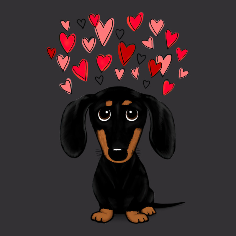 Black And Tan Dachshund With Valentine Hearts Vintage Short | Artistshot