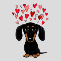 Black And Tan Dachshund With Valentine Hearts Men's Polo Shirt | Artistshot