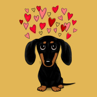 Black And Tan Dachshund With Valentine Hearts Vintage Hoodie And Short Set | Artistshot