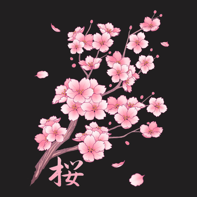 Falling Sakura Cherry Blossom T-shirt | Artistshot