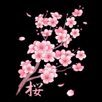 Falling Sakura Cherry Blossom Pocket T-shirt | Artistshot