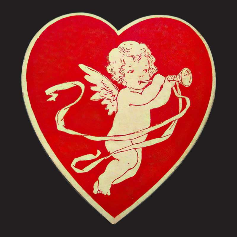 Red Heart Valentine Coquette Cherub Angel T-shirt | Artistshot