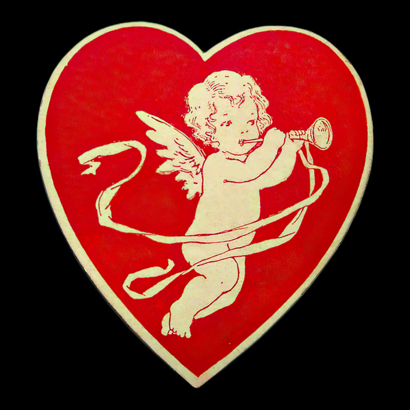 Red Heart Valentine Coquette Cherub Angel V-neck Tee | Artistshot