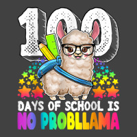 100 Days Of School No Prob Llama Teacher Or Student Gifts T Shirt Vintage T-shirt | Artistshot