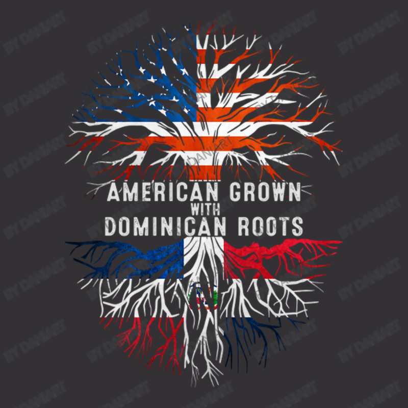 American Grown With Dominican Roots Tree Dominican Republic Flag Usa Vintage Hoodie by DaniArt | Artistshot