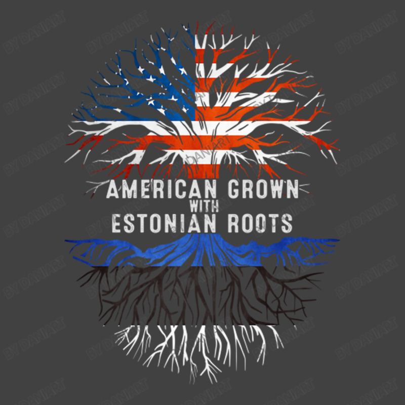 American Grown With Estonian Roots Estonia Flag Usa Vintage T-shirt | Artistshot