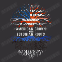 American Grown With Estonian Roots Estonia Flag Usa Vintage Hoodie And Short Set | Artistshot