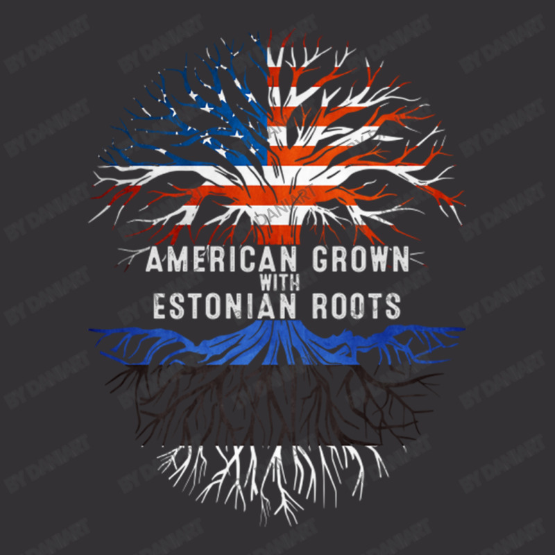 American Grown With Estonian Roots Estonia Flag Usa Vintage Hoodie And Short Set | Artistshot