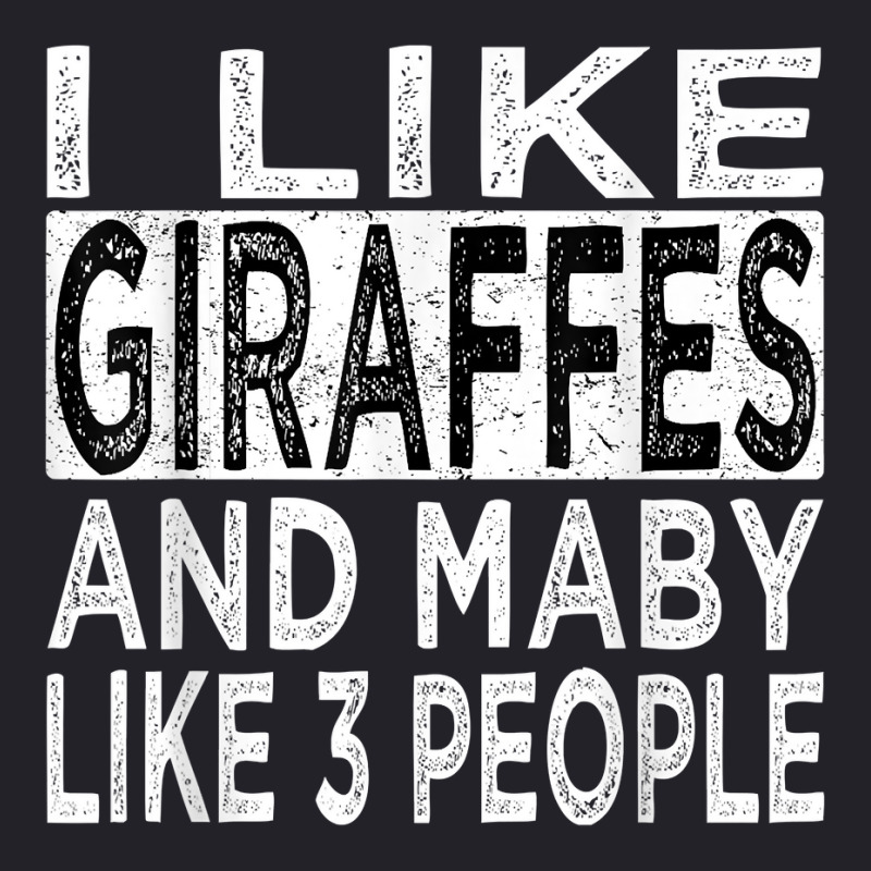 I Like Giraffes And Maybe 3 People Funny Retro Giraffe Lover T Shirt Unisex Sherpa-lined Denim Jacket | Artistshot