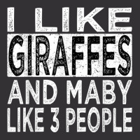 I Like Giraffes And Maybe 3 People Funny Retro Giraffe Lover T Shirt Vintage Short | Artistshot