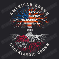 American Grown With Greenlandic Roots Tree Greenland Flag Usa Flag Youth Tee | Artistshot