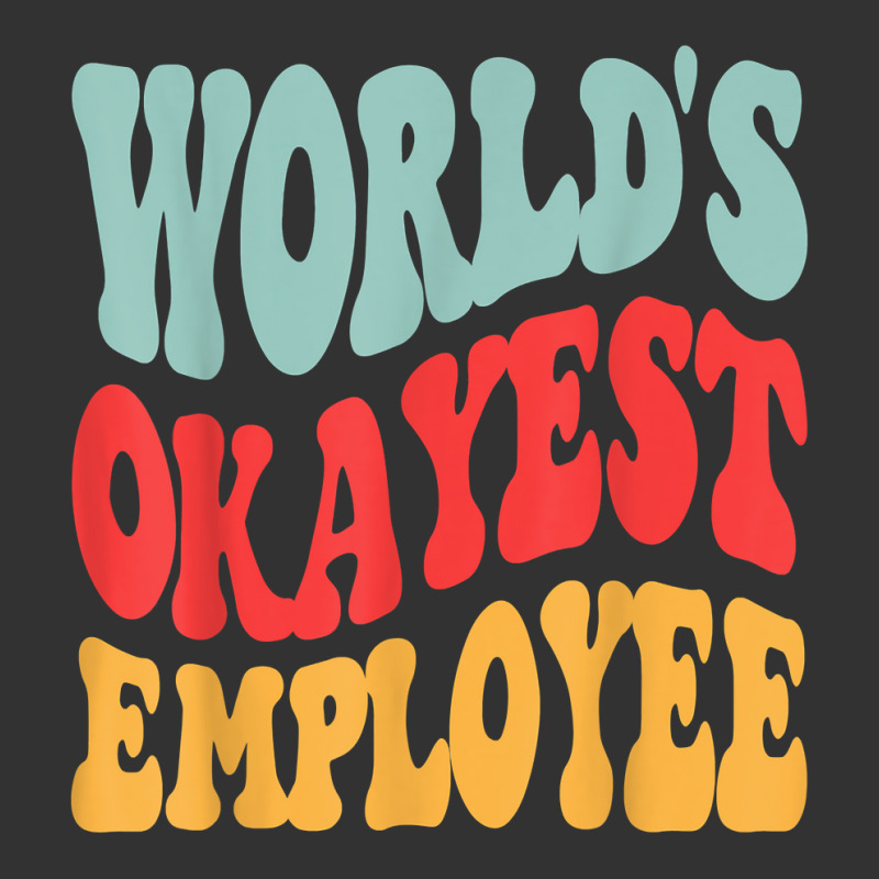 Worlds 1 Okayest Employee Retro Groovy Wavy Vintage T Shirt Baby Bodysuit | Artistshot