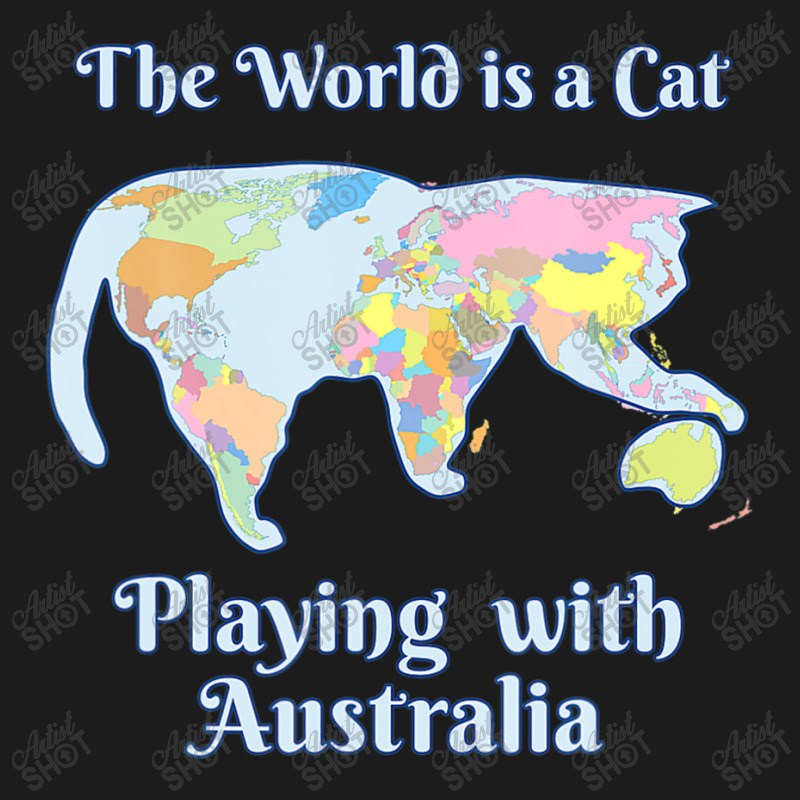 World Is A Cat Playing Map Hoodie & Jogger Set | Artistshot