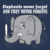 Elephants Never Forgive Men Denim Jacket | Artistshot