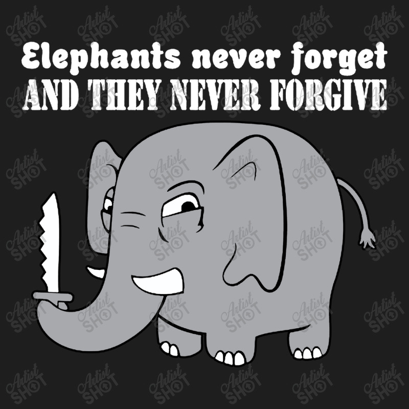 Elephants Never Forgive Classic T-shirt by Brownbubbles | Artistshot