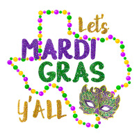 Mardi Gras Y'all Galveston Fun Cute Beads And Mask T Shirt V-neck Tee | Artistshot