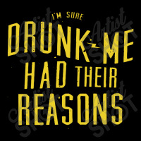 Drunk Me Had Their Reasons Men's Long Sleeve Pajama Set | Artistshot