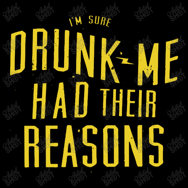 Drunk Me Had Their Reasons Men's Long Sleeve Pajama Set | Artistshot