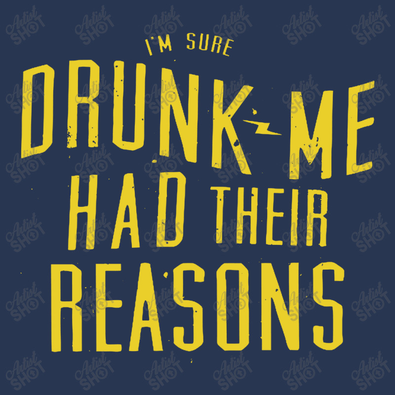 Drunk Me Had Their Reasons Men Denim Jacket | Artistshot