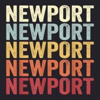 Newport Maine Newport Me Retro Vintage Text T Shirt Unisex Sherpa-lined Denim Jacket | Artistshot