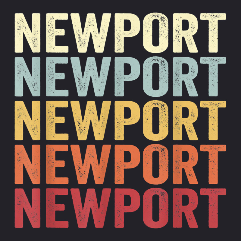 Newport Maine Newport Me Retro Vintage Text T Shirt Unisex Sherpa-lined Denim Jacket | Artistshot